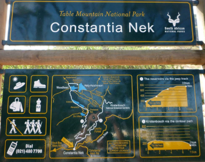 Constantia nek sign post